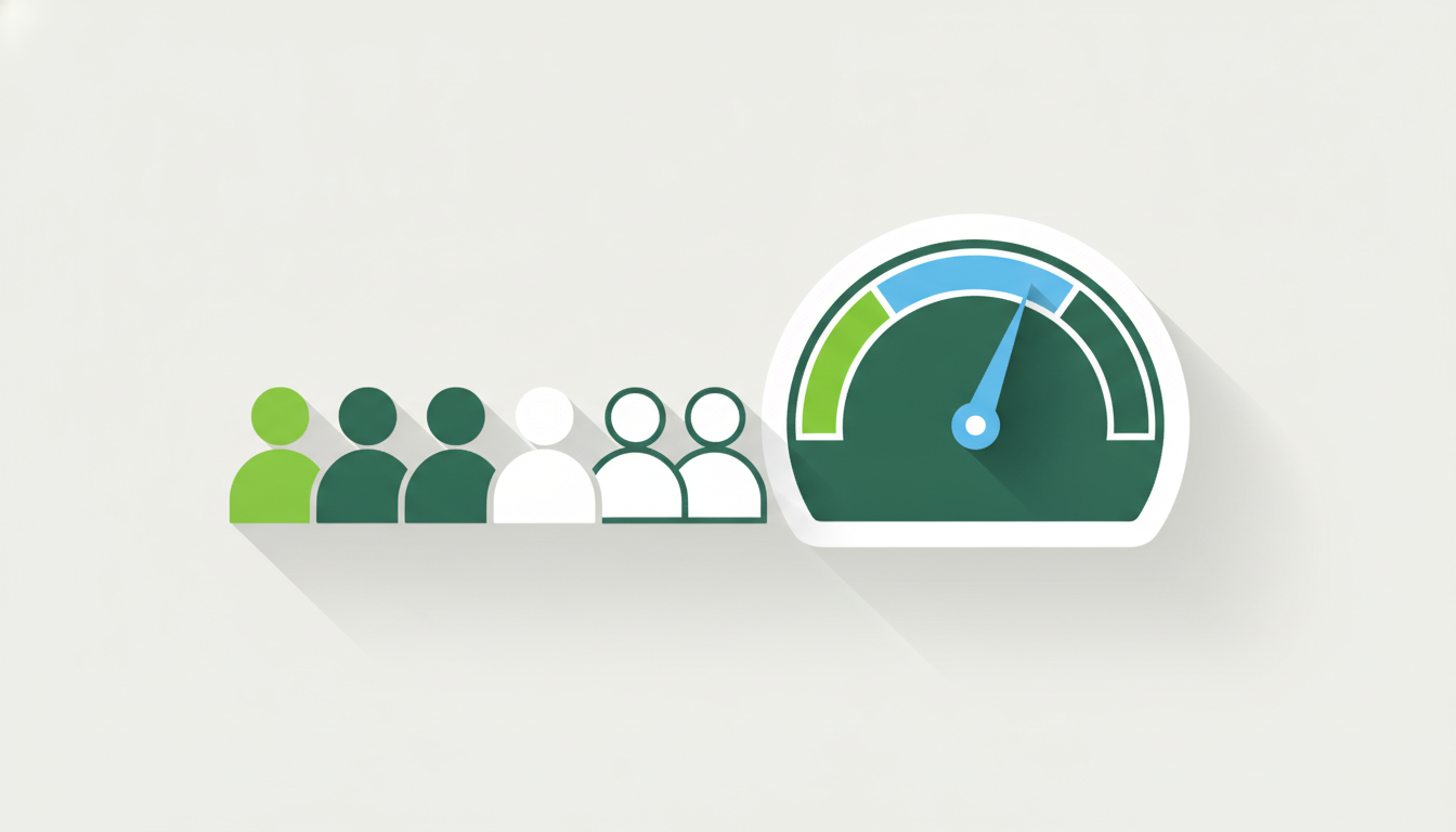 Illustration d'un effectif d'entreprise avec un indicateur d'inclusion